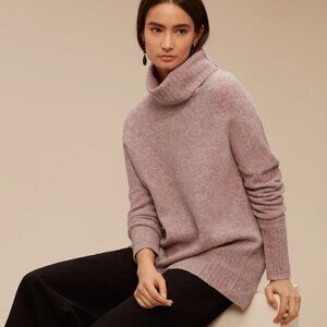 Aritzia Community Plutarch Pink Oversized Wool Yak Knit Sweater Women's XS